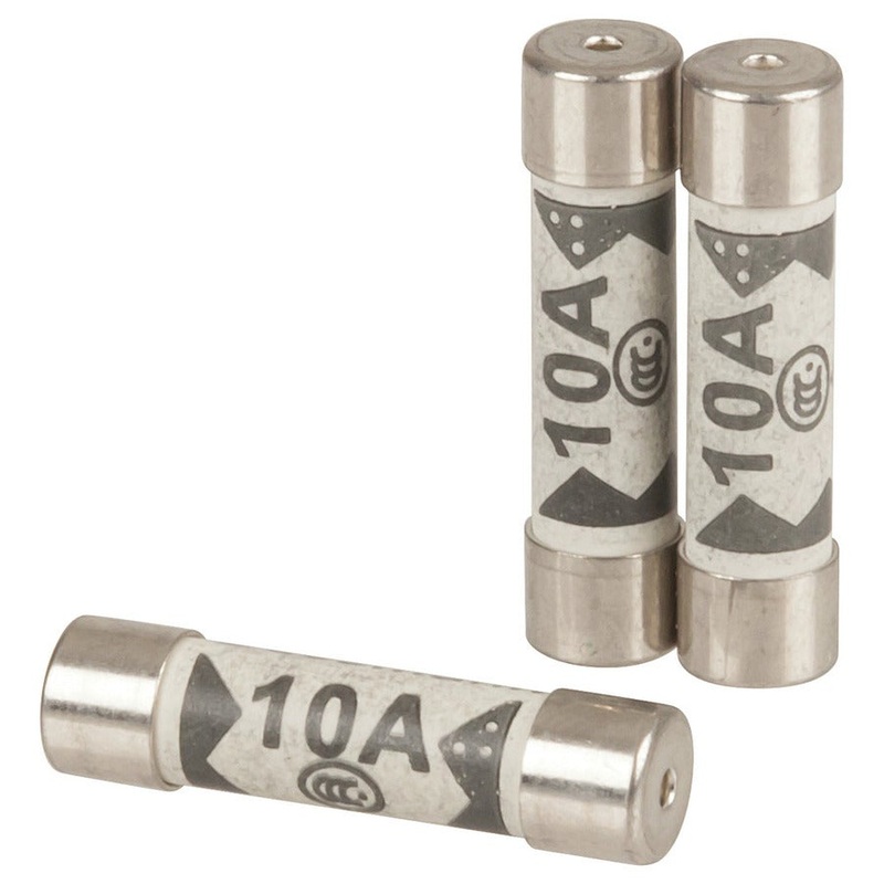 Ceramic Fuse 6 x 25mm 10A Fast Blow
