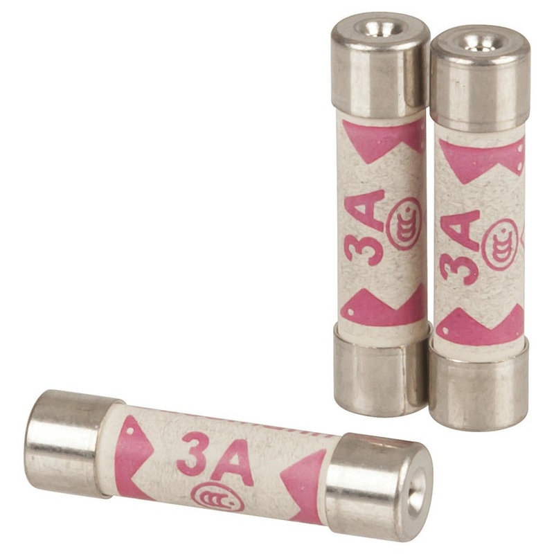 Ceramic Fuse 6 x 25mm 3A Fast Blow