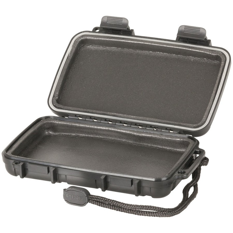 Black Waterproof ABS Plastic Case - 182 x 120 x 42mm