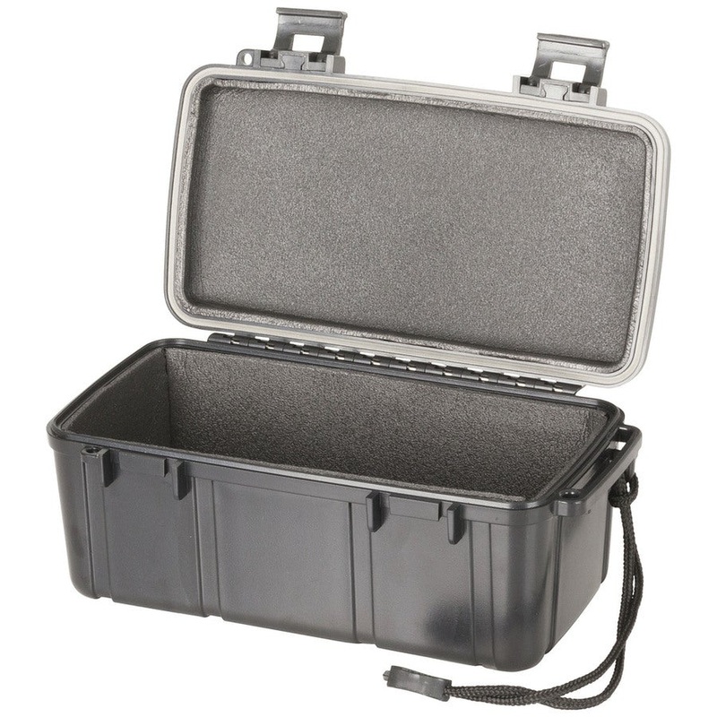 Black Waterproof ABS Plastic Case - 210 x 120 x 90mm