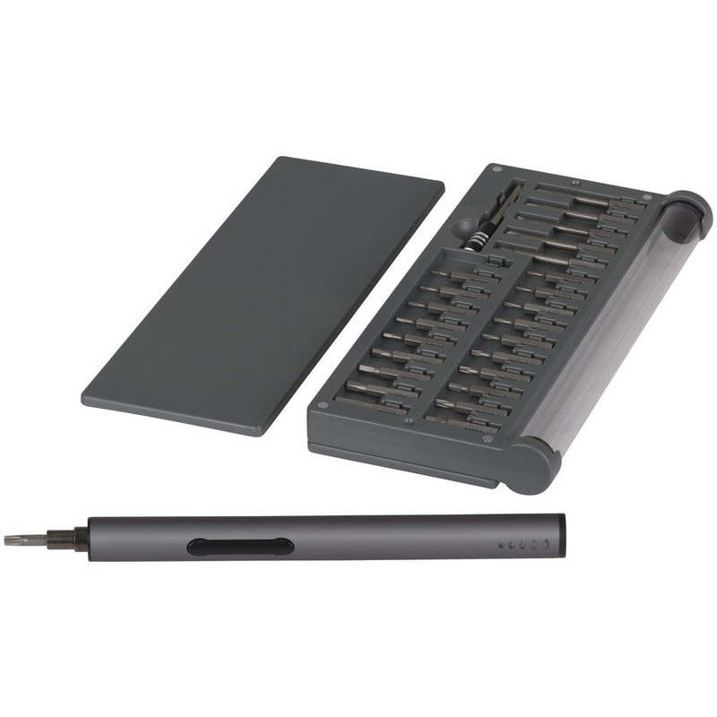 Rechargeable Lithium-Ion Screwdriver with Bits and Case