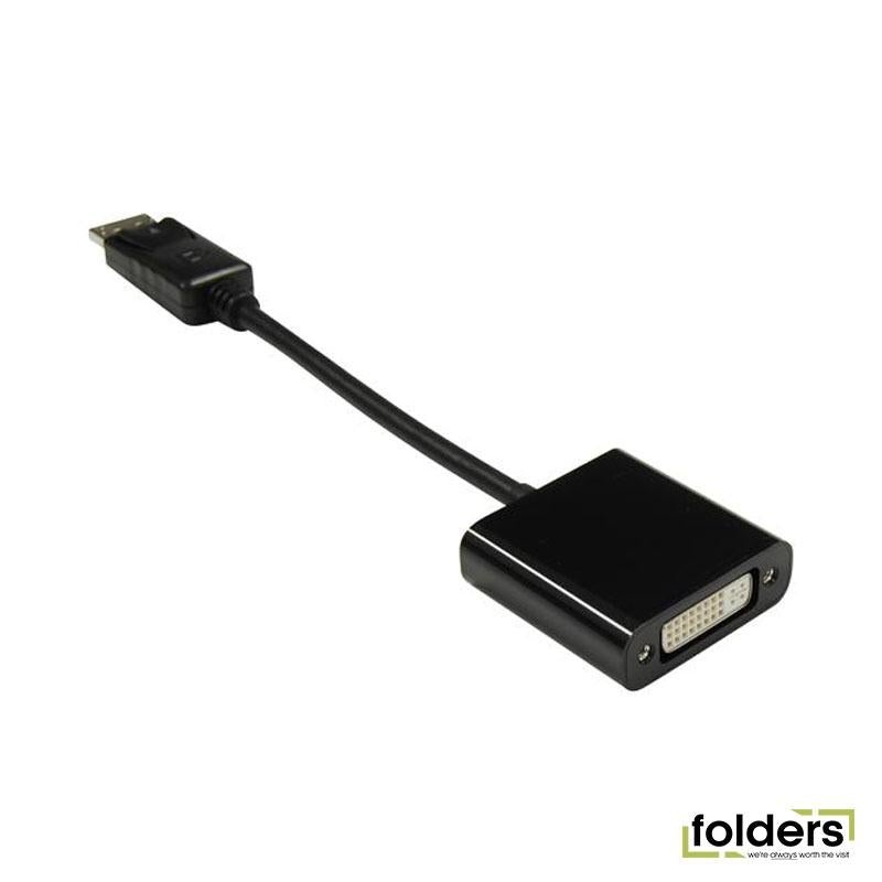 DYNAMIX 0.2m DisplayPort to DVI-D Cable Adapter. Passive Converter.