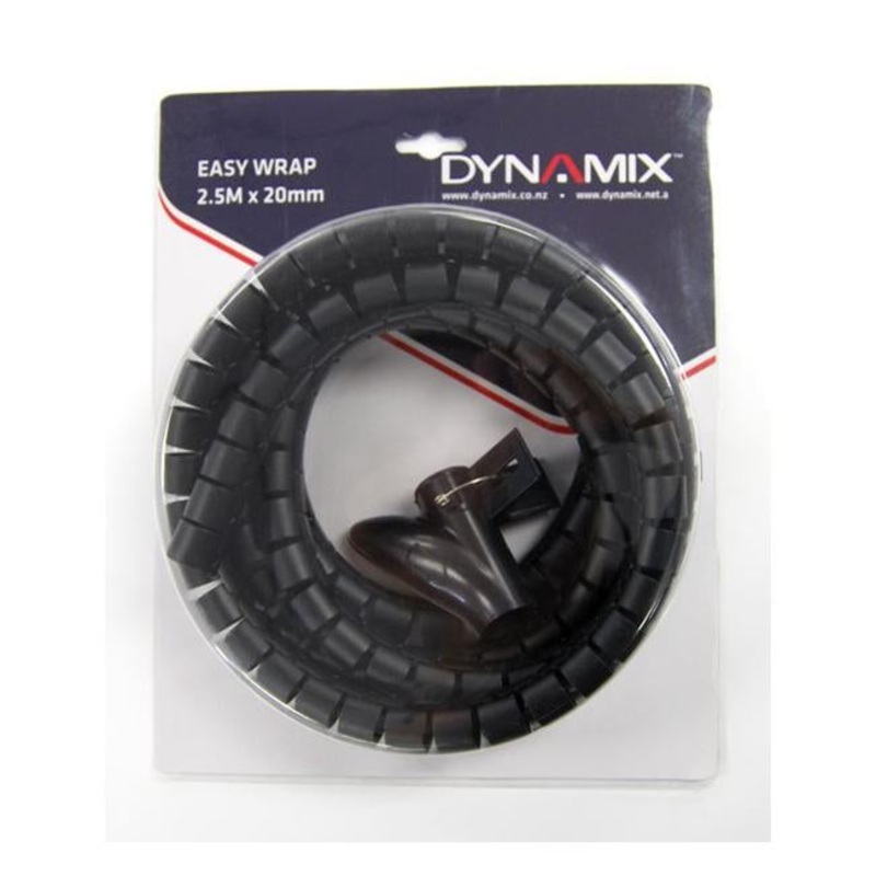Dynamix 2.5Mx20Mm Easy Wrap - Cable Management Solution, Blister