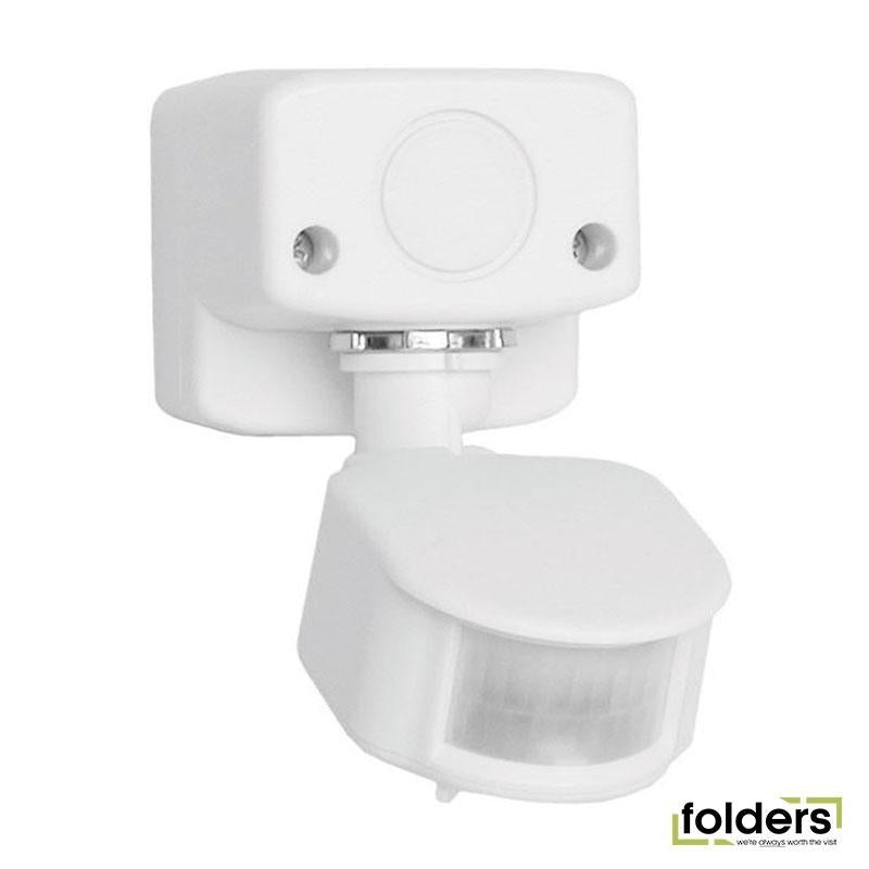 HOUSEWATCH Surface Mount Outdoor Infrared Motion Sensor IP44 White