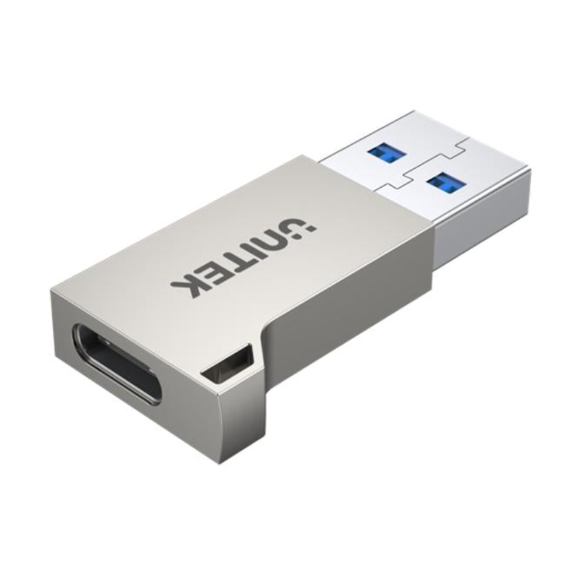 Unitek Usb3.0 Type-A Male To Type-C Female Ultra-Tiny Adaptor. Supports