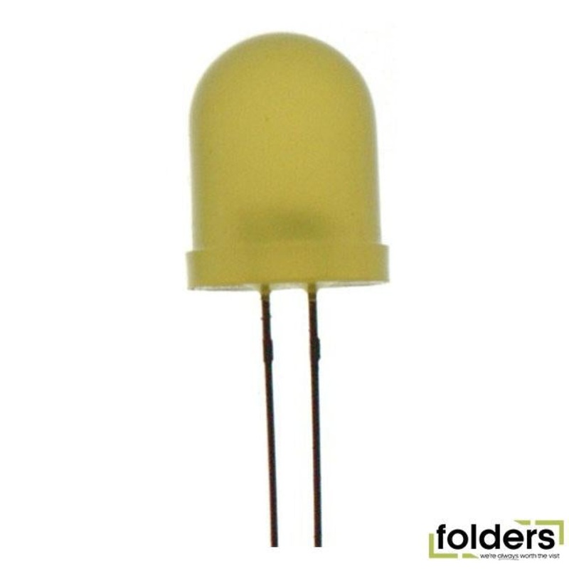 Yellow 10mm led 210mcd round diffused