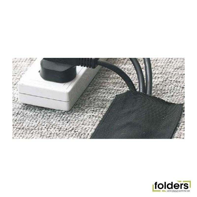 DYNAMIX 5M Hook and Loop Carpet Cable Cover. 100mm Wide.