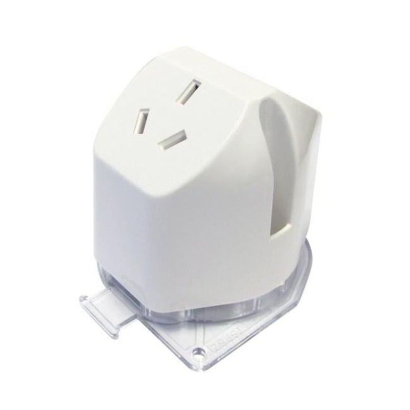 Tradesave Double Plug Base Socket. (4 Terminals). Bright White. Heat