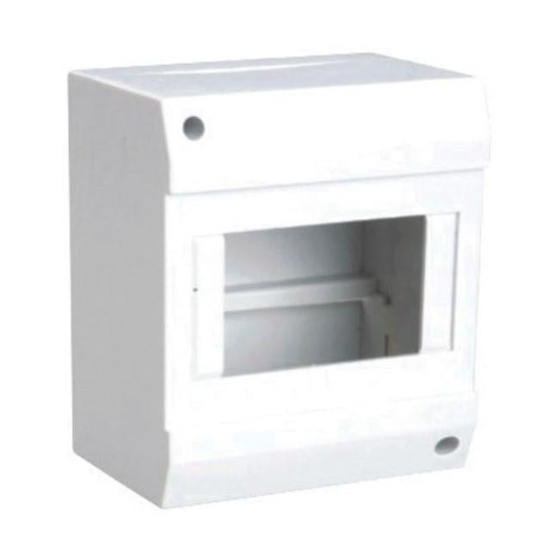Tradesave Surface Mounted Din Rail Enclosure, 8 Pole, Moulded Base