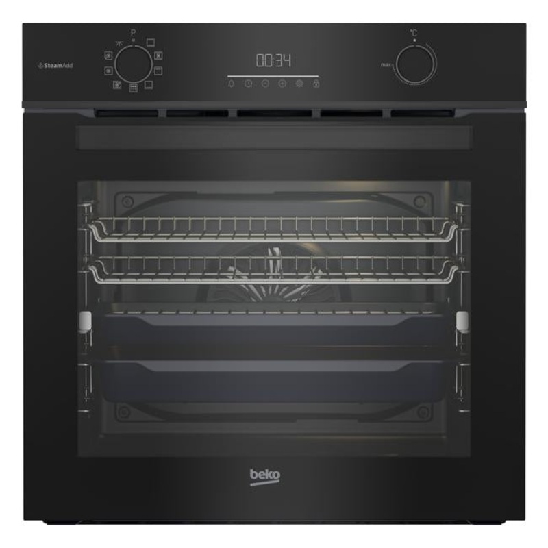Beko 60cm Built-In Oven with Airfry, SteamAdd and Pyrolytic Cleaning BBO6851PDX