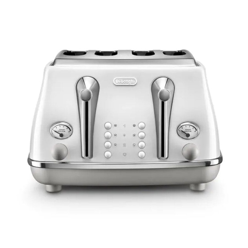 Delonghi Icona Capitals 4 Slice Toaster White CTOC4003W