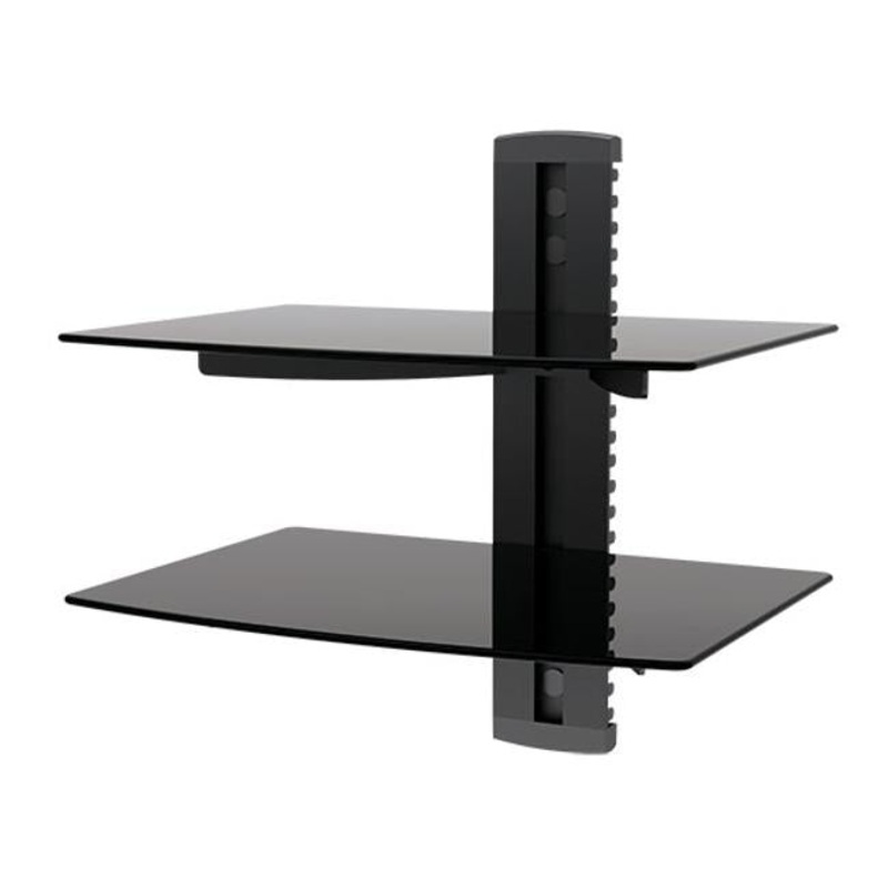 Omp Wall Mount Glass 2 Shelf Universal M7321