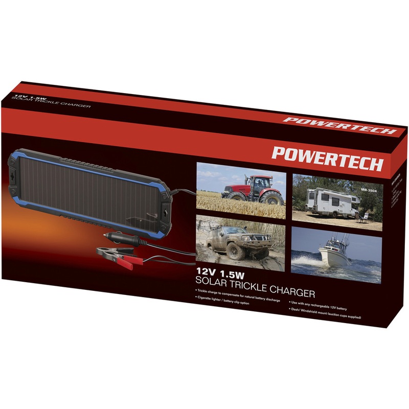 Powertech 12V 1.5W Solar Trickle Charger