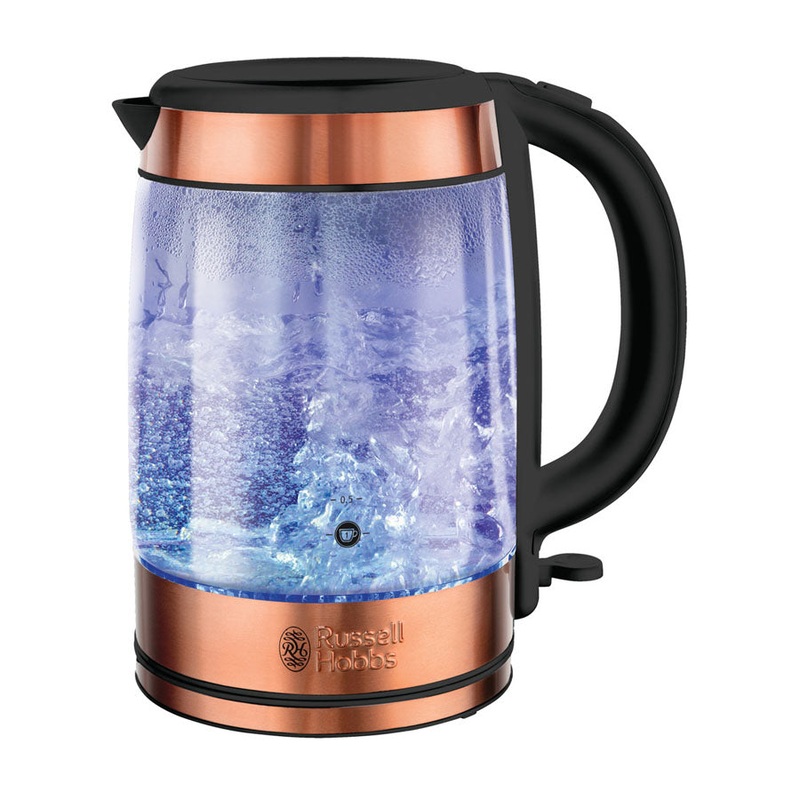Russell Hobbs Brooklyn Glass Kettle - Copper RHK172