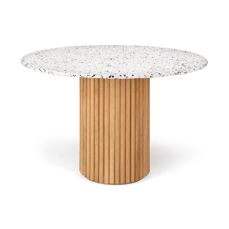 Terrazzo Dining Table 120rd (Natural Oak)