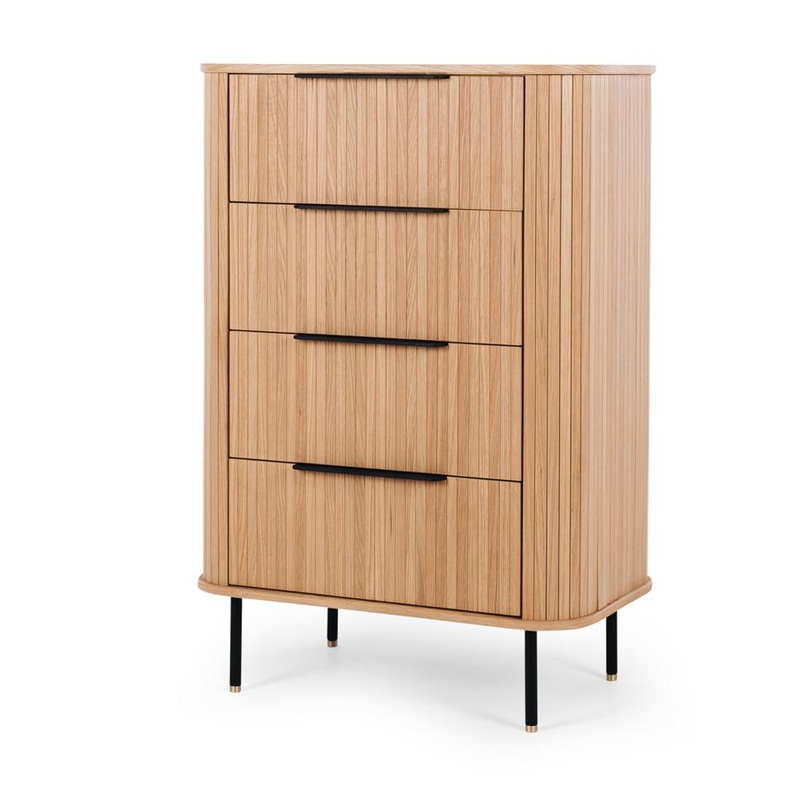 Anders Tallboy 4 drawers (Natural Oak)