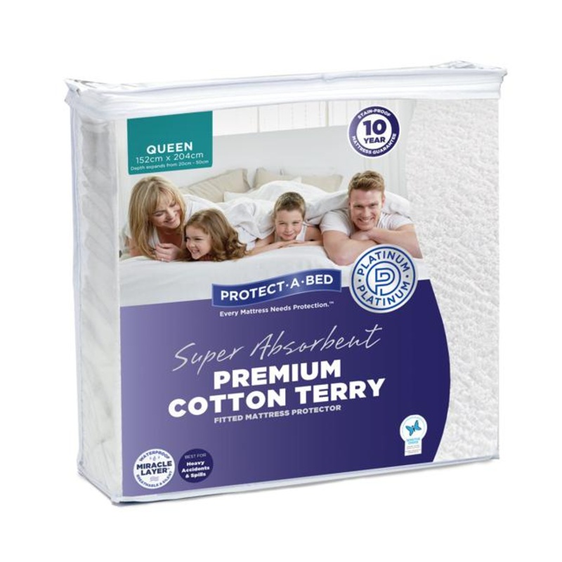 Protect-A-Bed Premium Cotton Terry Mattress Protectors