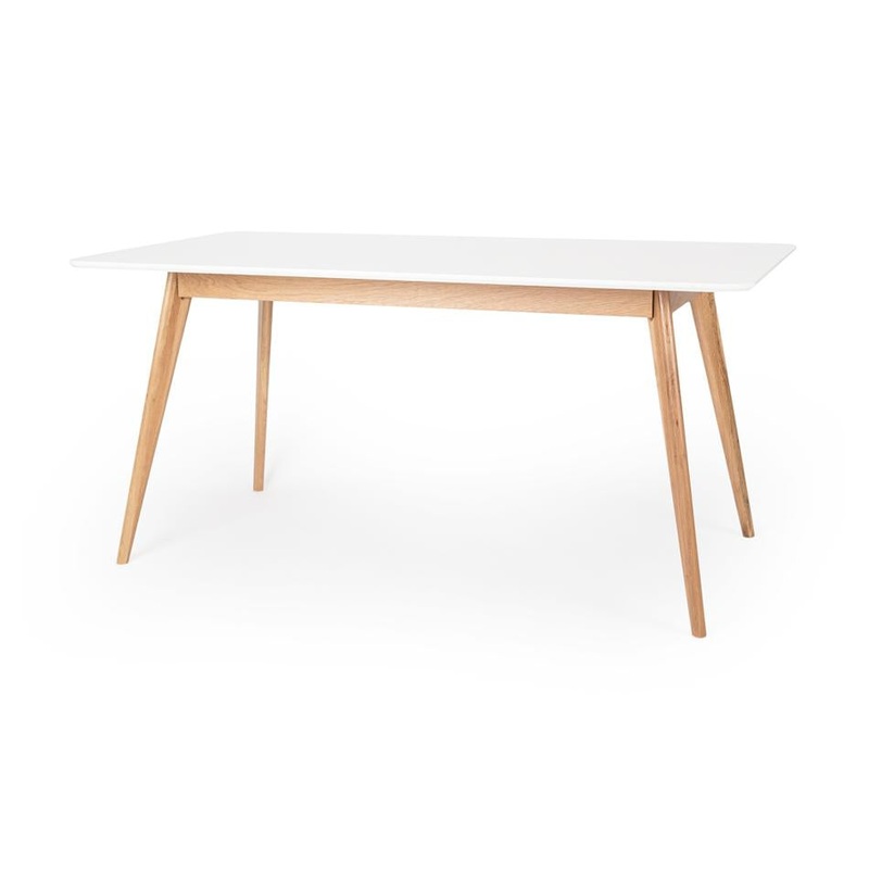 Radius Dining Table 160x80 (White Top)