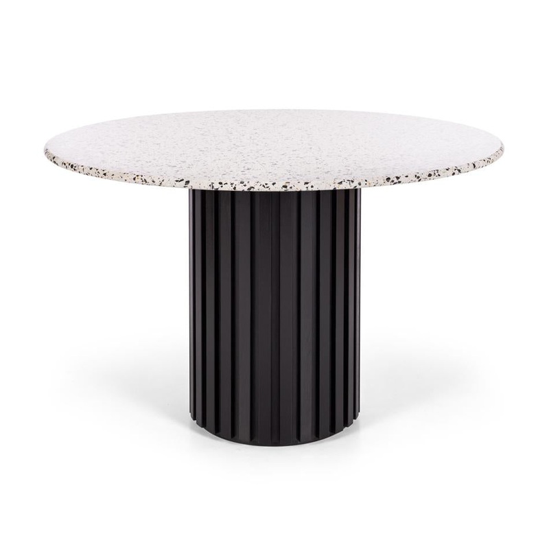 Terrazzo Dining Table 120rd (Black Oak)