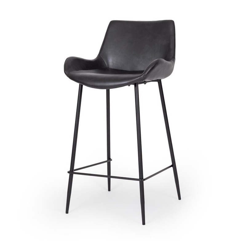 Vintage Black Bar Stool