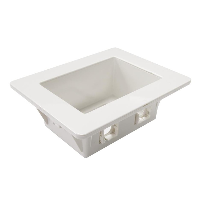 Dynamix Recessed Wall Box With 2X Amdex Style Outlets And 1X Gpo