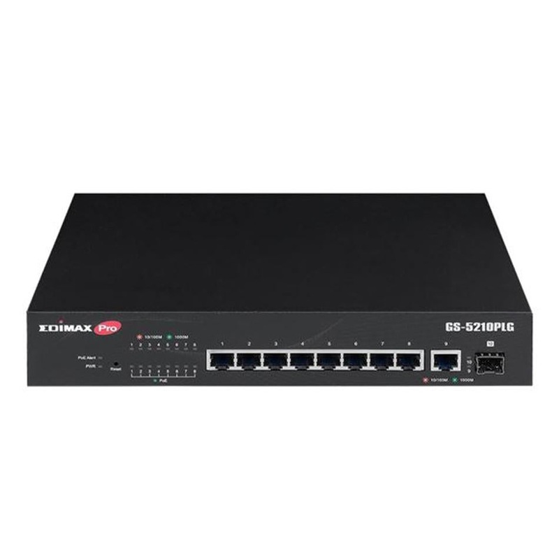 Edimax 10-Port Gigabit Poe+ Web Smart Switch With 1X Sfp Port.