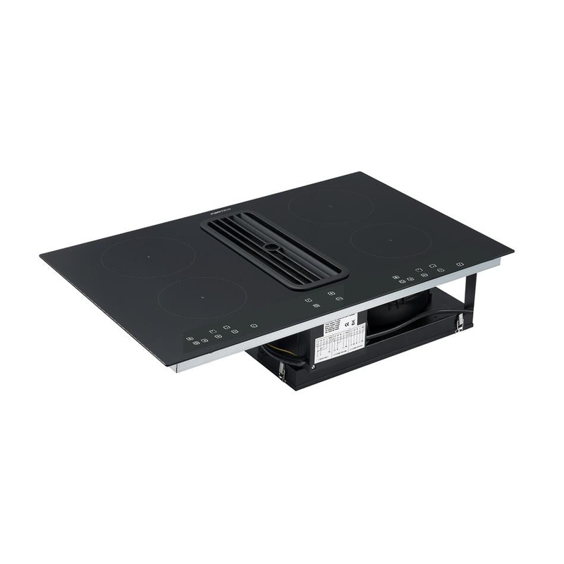 Parmco 800mm Combination Downdraft Induction Cooktop Black DDC800BI
