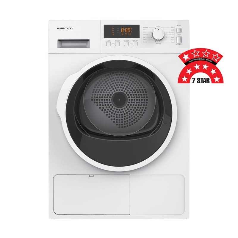Parmco 8KG Dryer, Heat Pump, White DR8WHP