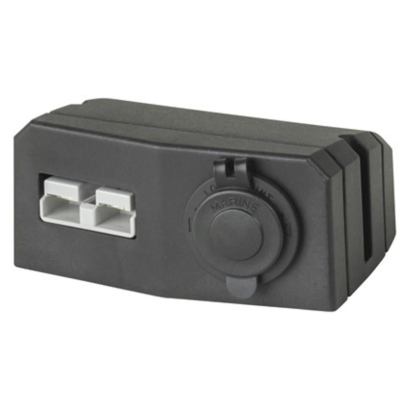 Surface Mount Bracket With 50A Battery Connector And Twin Usb Sockets PT4496