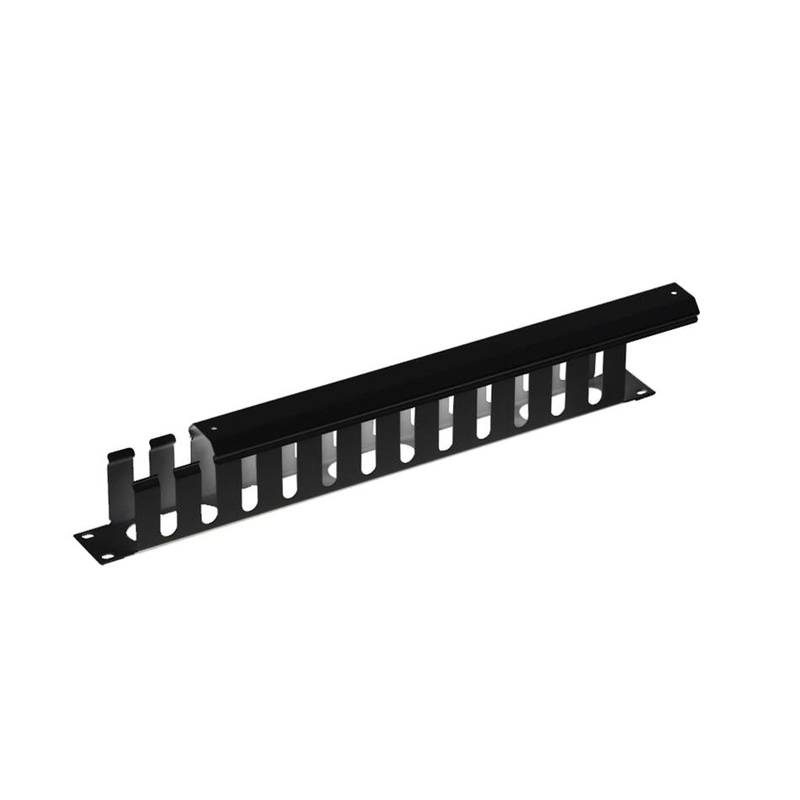 Dynamix 19' 1Ru Finger Cable Management Bar PP-CMC01