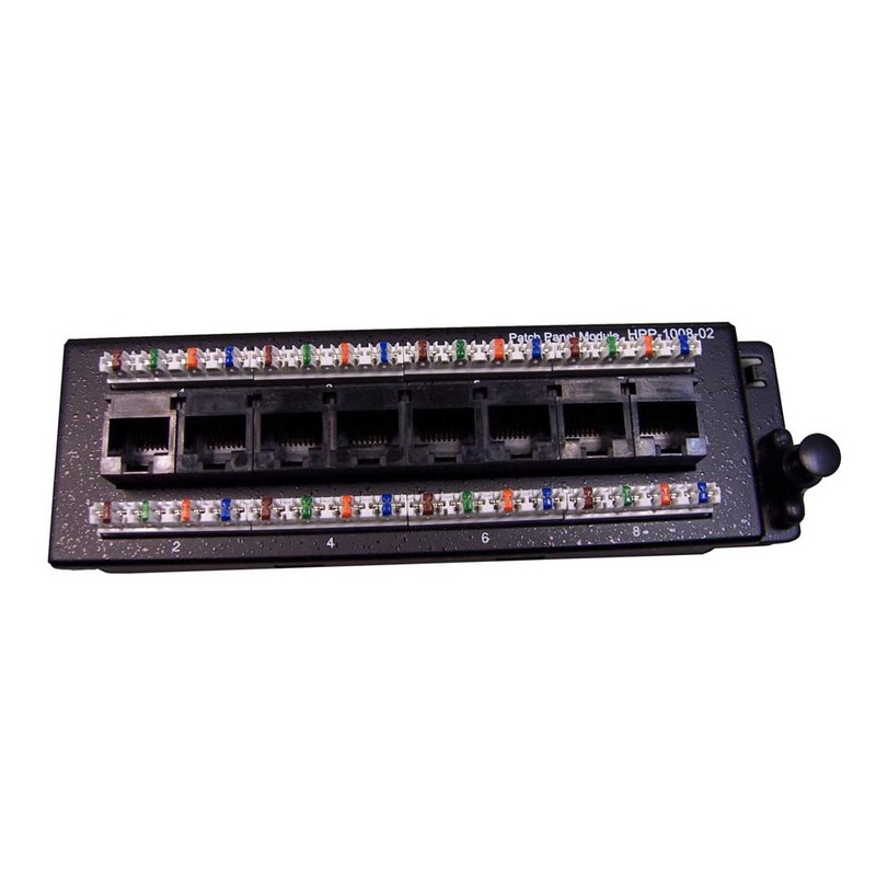 Dynamix 8 Port Cat6 Slimline Patch Panel For Hws Range T568A. HPP-1008-1SL