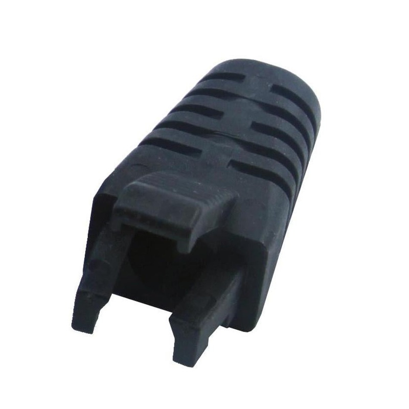 Dynamix Black Rj45 Strain Relief Boot - Slimline SRS-BV2-BLK-20