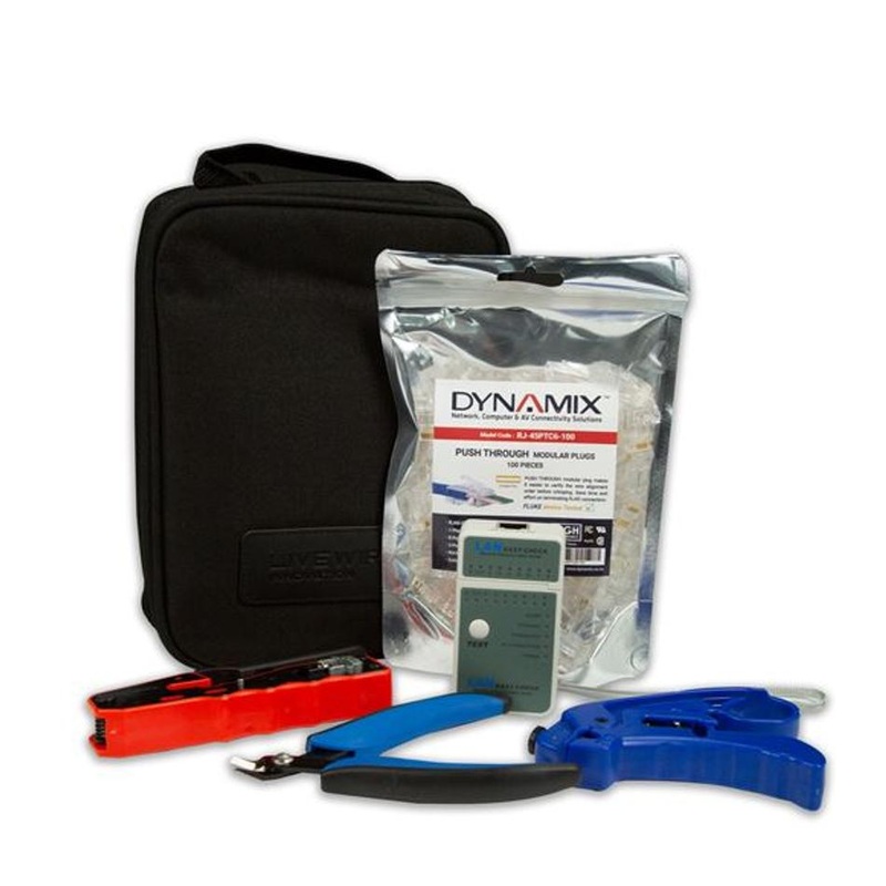 DYNAMIX Cat6 UTP Plug Termination Kit, : 100x Cat6 UTP Push