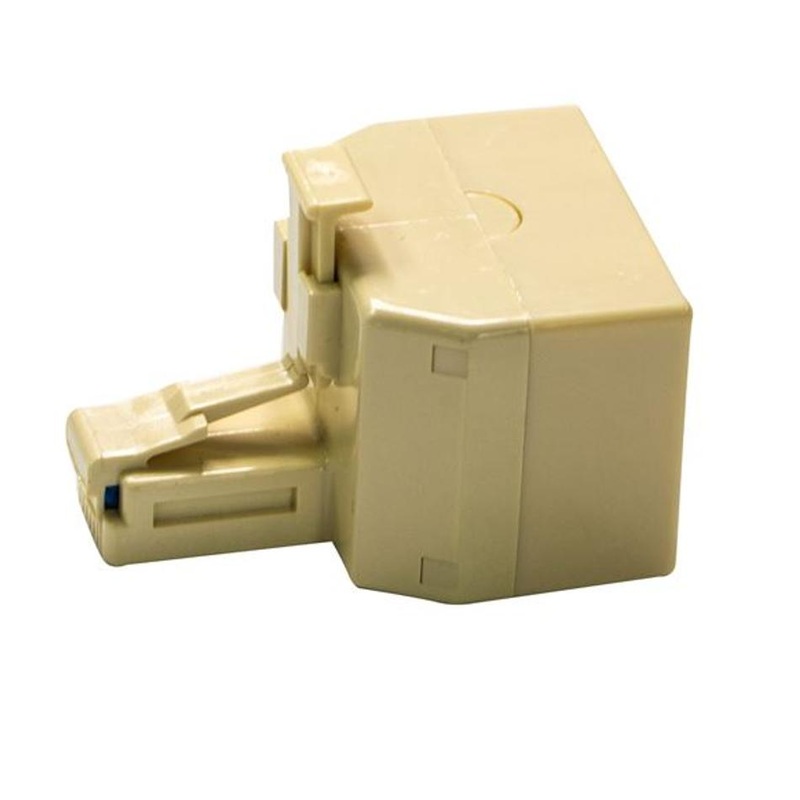 Dynamix Rj11 6X Conductor Dual Adaptor (2X Sockets/1X Plug).