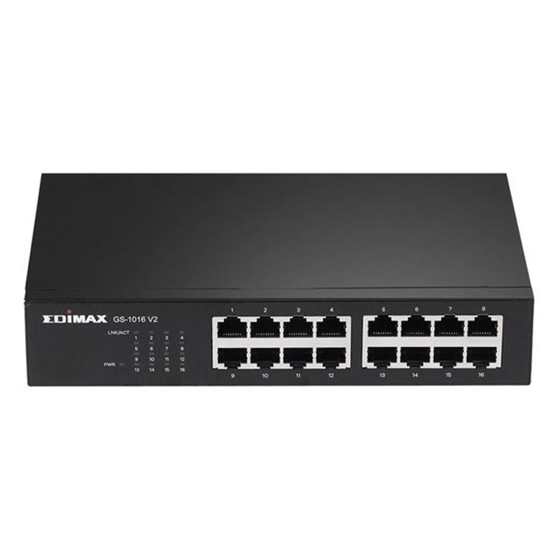 Edimax 16 Port 10/100/1000 Gigabit Rack-Mount Unmanaged Switch.