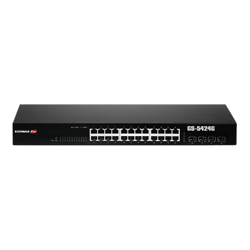 Edimax 24 Port Gigabit Long Range Web Smart Rack-Mount Switch.