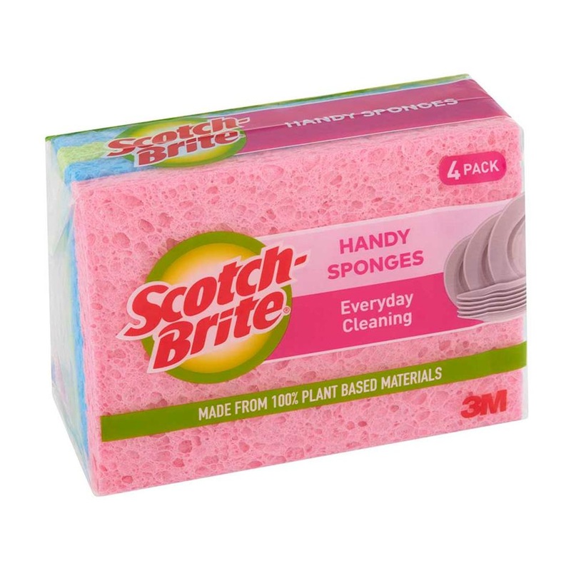 Scotch-Brite Handy Sponge Antibacterial, Pack of 4