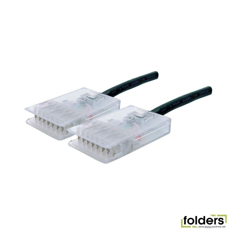Dynamix 0.5-3m 4x Pair 110/110 Cat5e Patch Lead: Default Black A spec