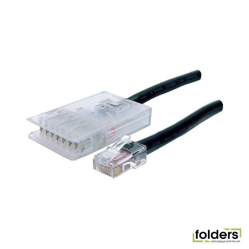 Dynamix 0.5-3m 4xPair 110/RJ45 Cat5e Patch Lead: Default Black A spec