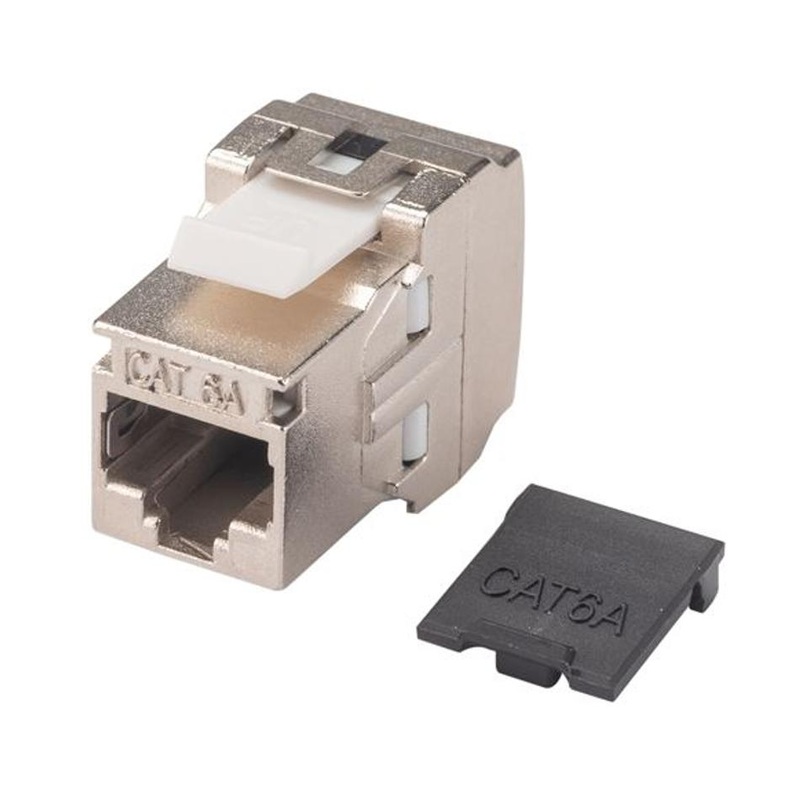 Dynamix Cat6A Side Entry Shielded Keystone Slimline Jack. FP-C6AUGS-07