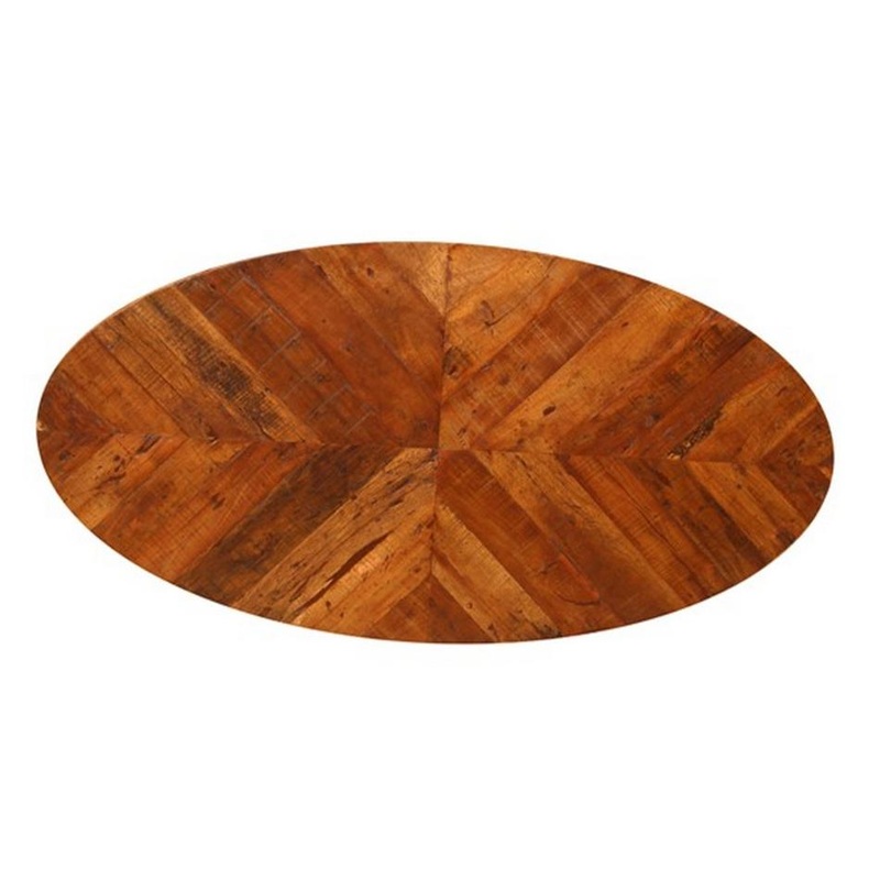 Blackfoot Star Oval Dining Table With Centre Cross Legs - Walnut