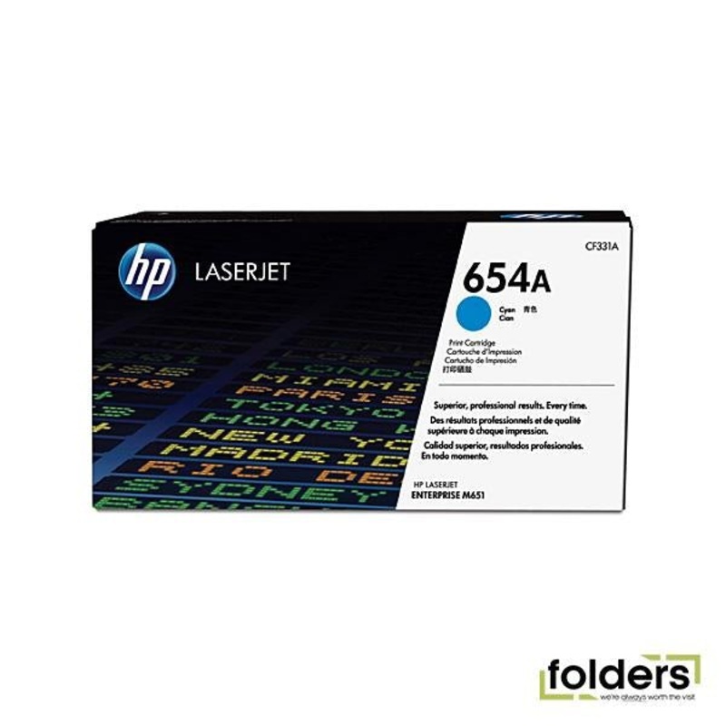HP 654A Cyan LaserJet Toner