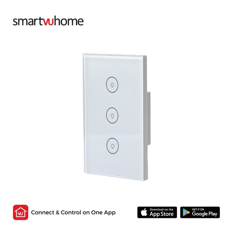 DishTV SmartVU Home Smart Touch Light Switch - Triple SHWSW3