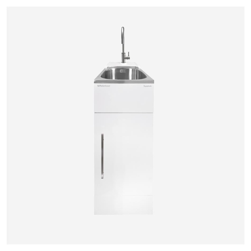 Robinhood Slim Sized Tub with Rear Console and S/S Gooseneck Tap ST3703SLIM
