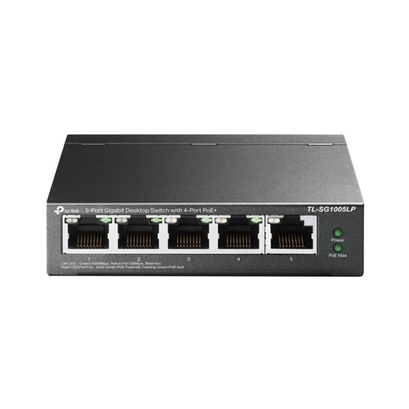 Tp-Link Tl-Sg1005Lp 5 Port Gigabit Desktop Switch With 4-Port Poe+