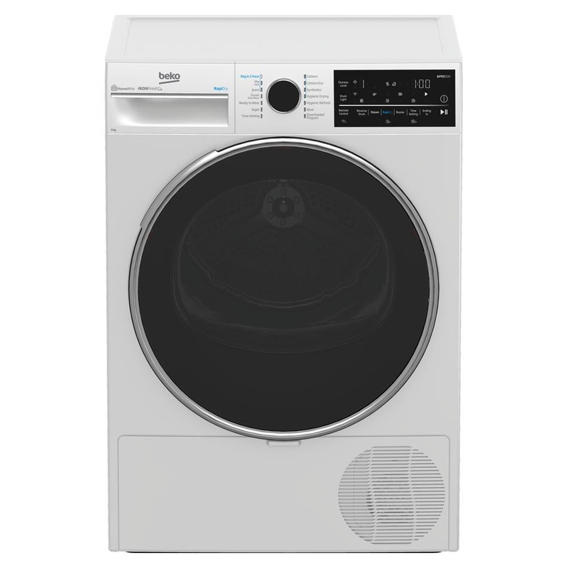 Beko 9 kg Hybrid Wifi Heat Pump Dryer with Steam BDPB904HW
