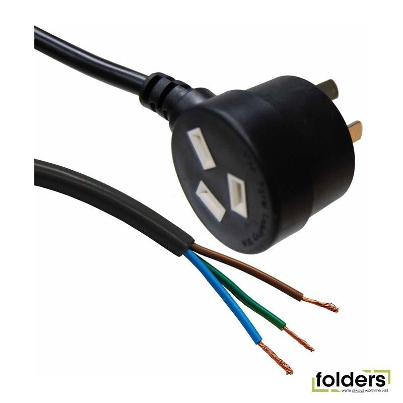 DYNAMIX 2m 3-Pin Tapon Plug to Bare End 3 Core 1mm Cable