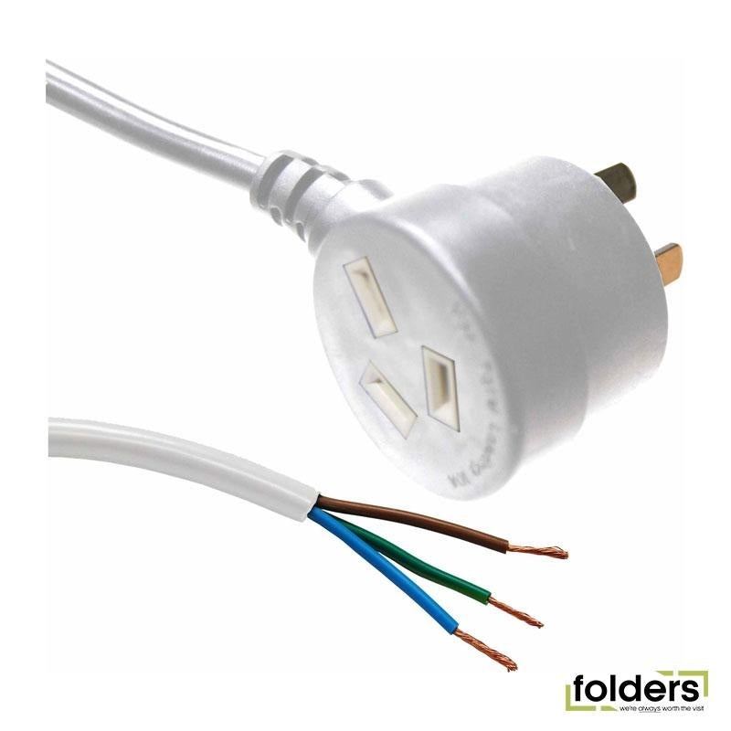 DYNAMIX 3m 3-Pin Tapon Plug to Cable Bare End - 1mm White