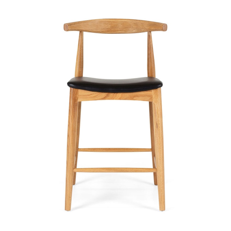 Elbow Oak Bar Stool