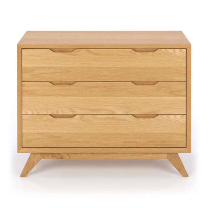 Norway Three Drawer Wide Chest
